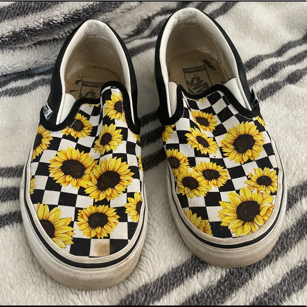 Custom sunflower vans